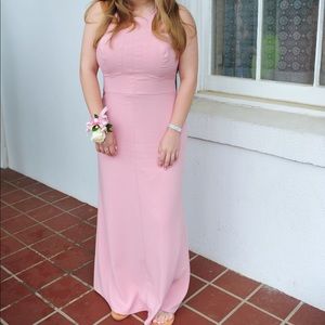 Light pink prom dress